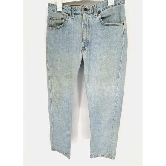 Vintage 1990s Levis 505 323x30 Measured 32in Acid Washed Light USA *Flaws* - Picture 1 of 14
